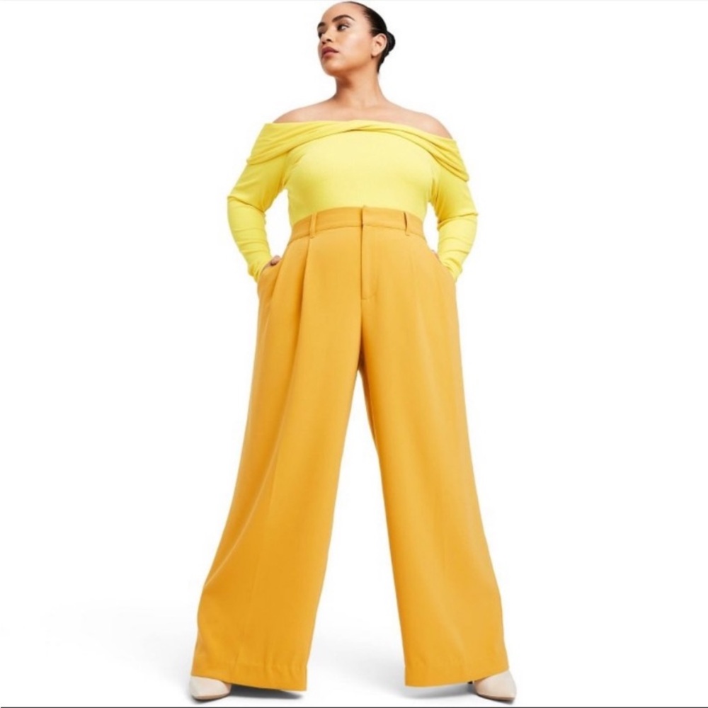 Sergio Hudson X Target Yellow Wide Leg Trousers